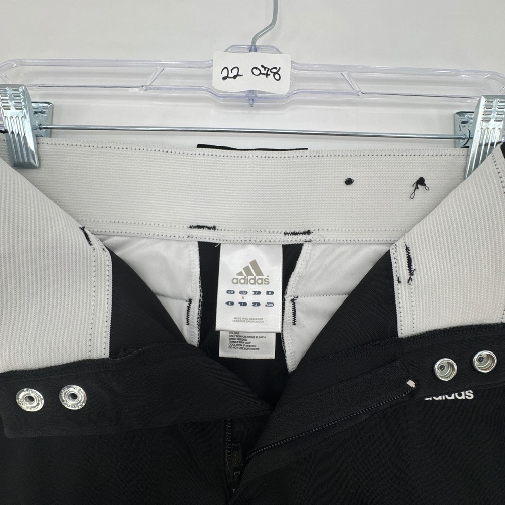 Adidas Baseball Pant Youth Medium Black Softstretch Athletic Mid Rise Sportswear - Picture 8 of 13
